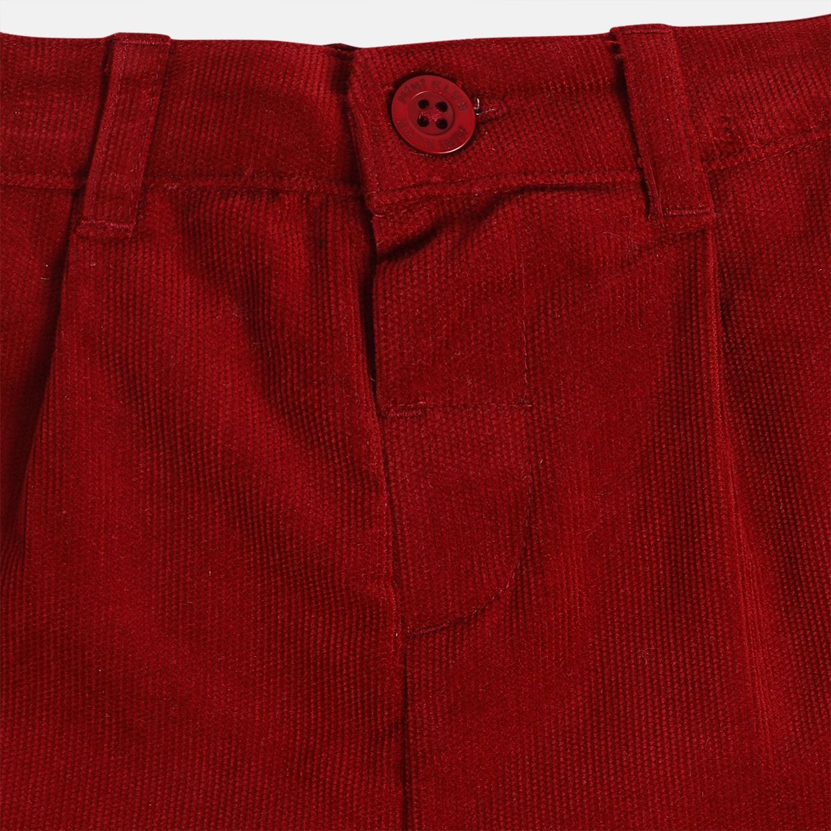 Boys Cotton Full Sleeves Solid Coordinate Set - Red