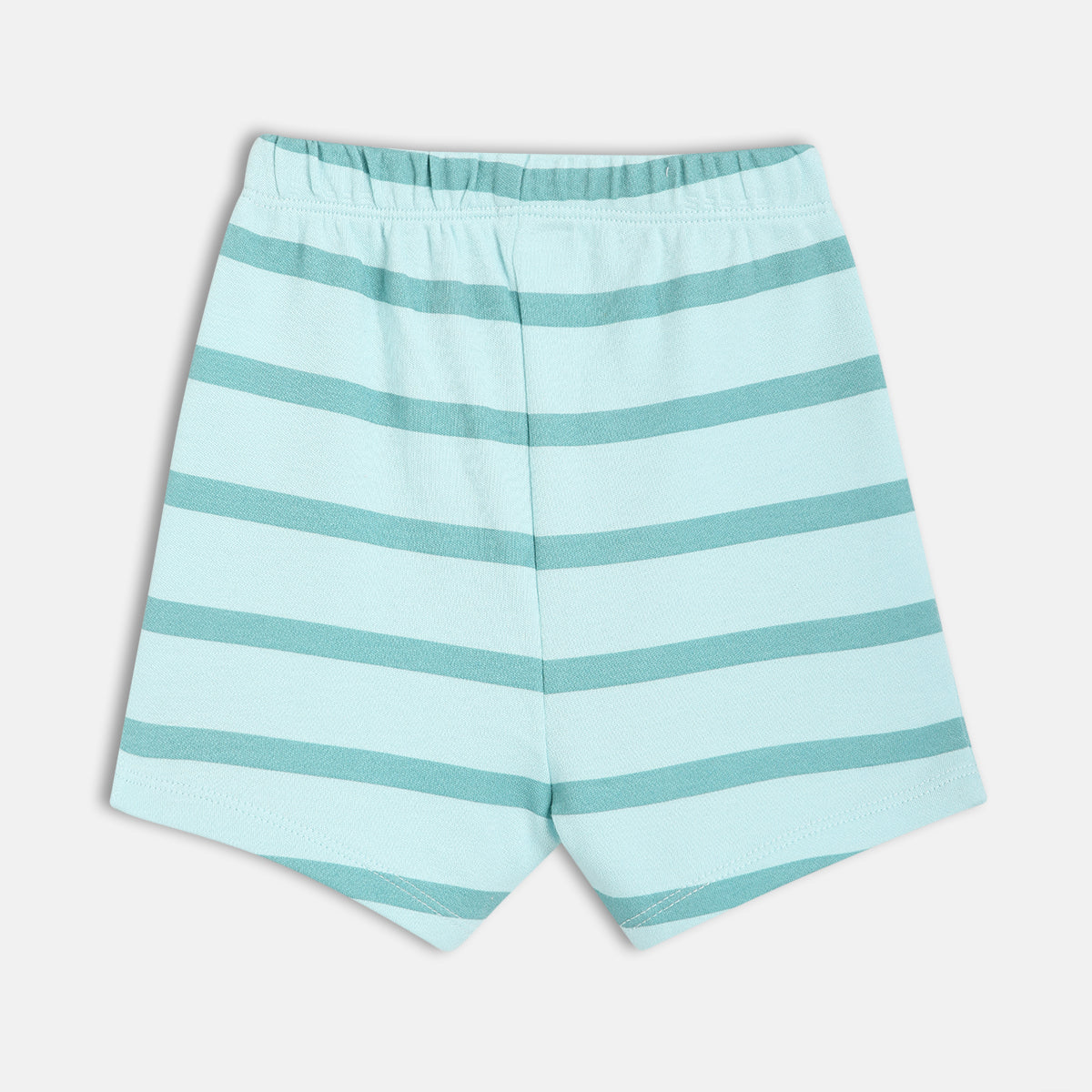 Boys White/Blue Thigh Length Shorts