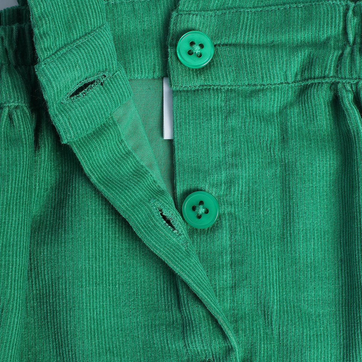 Girls Green Pack Of 2 Pinny Set