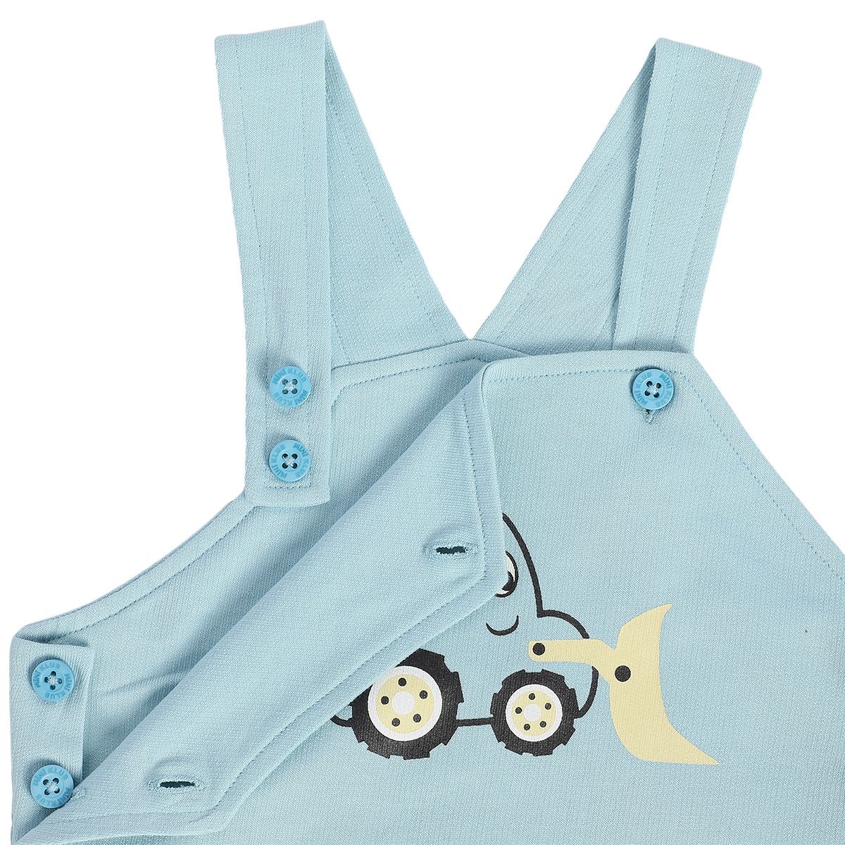 Boys Blue Pack Of 2 Dungaree Set