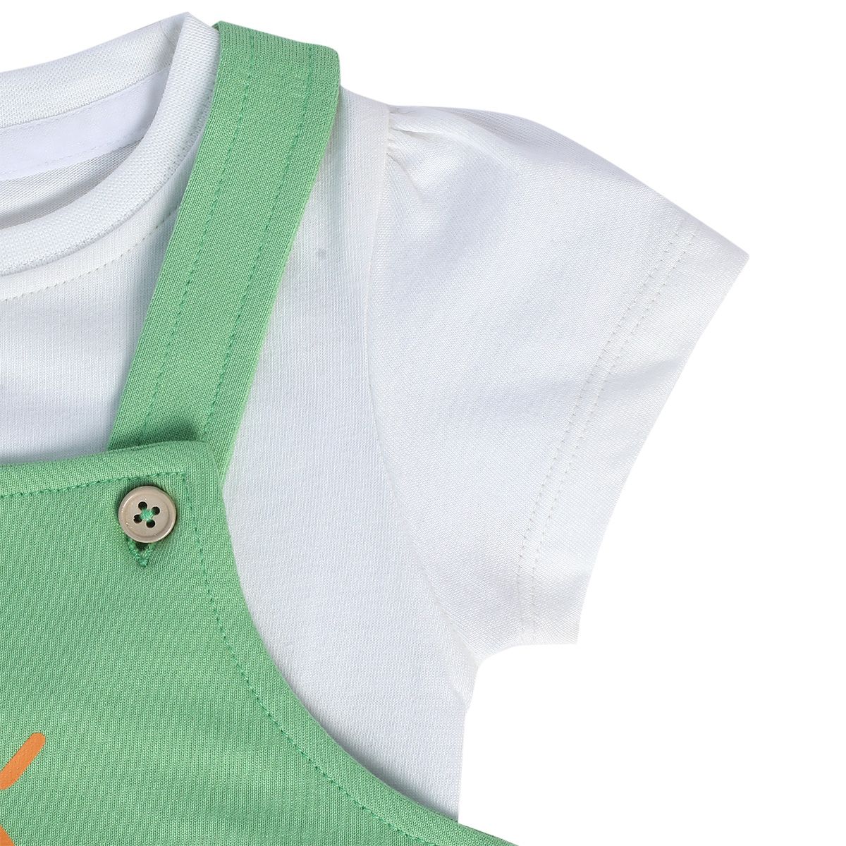 Girls Multicolor Pack Of 2 Pinny Set
