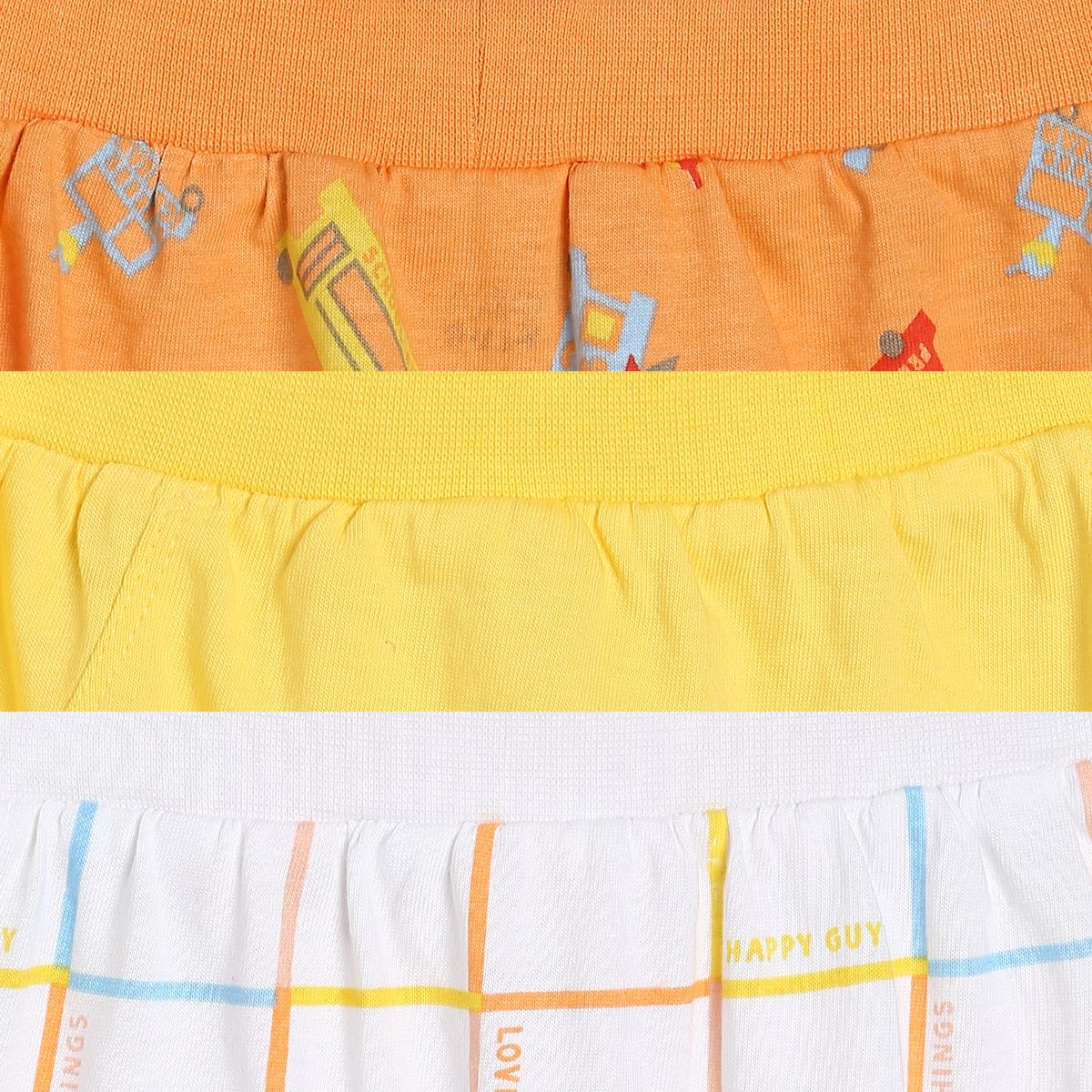 Boys Multicolor Pack Of 3 Knit Bottom