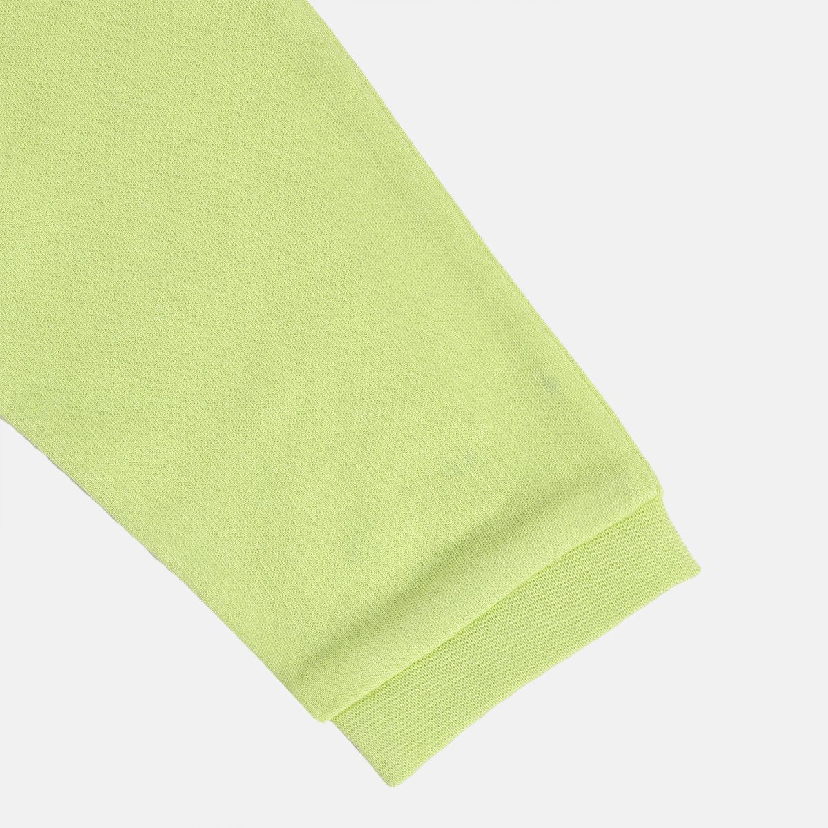 Boys Cotton Pack Of 2 Solid & Trees Printed Knit Bottom - Navy Blue & Light Green