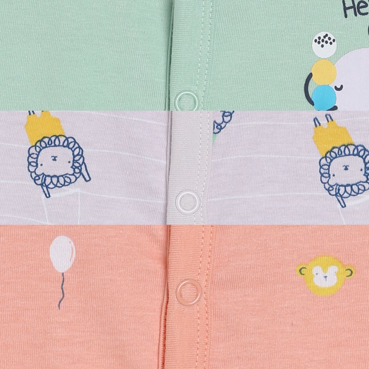 Boys Multicolor Pack Of 3 Front Open Vest