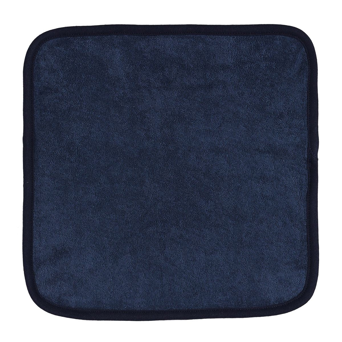 Baby Unisex Red and Navy Cotton Washcloths Pack of 4 Solid and Striped Bath Essentials