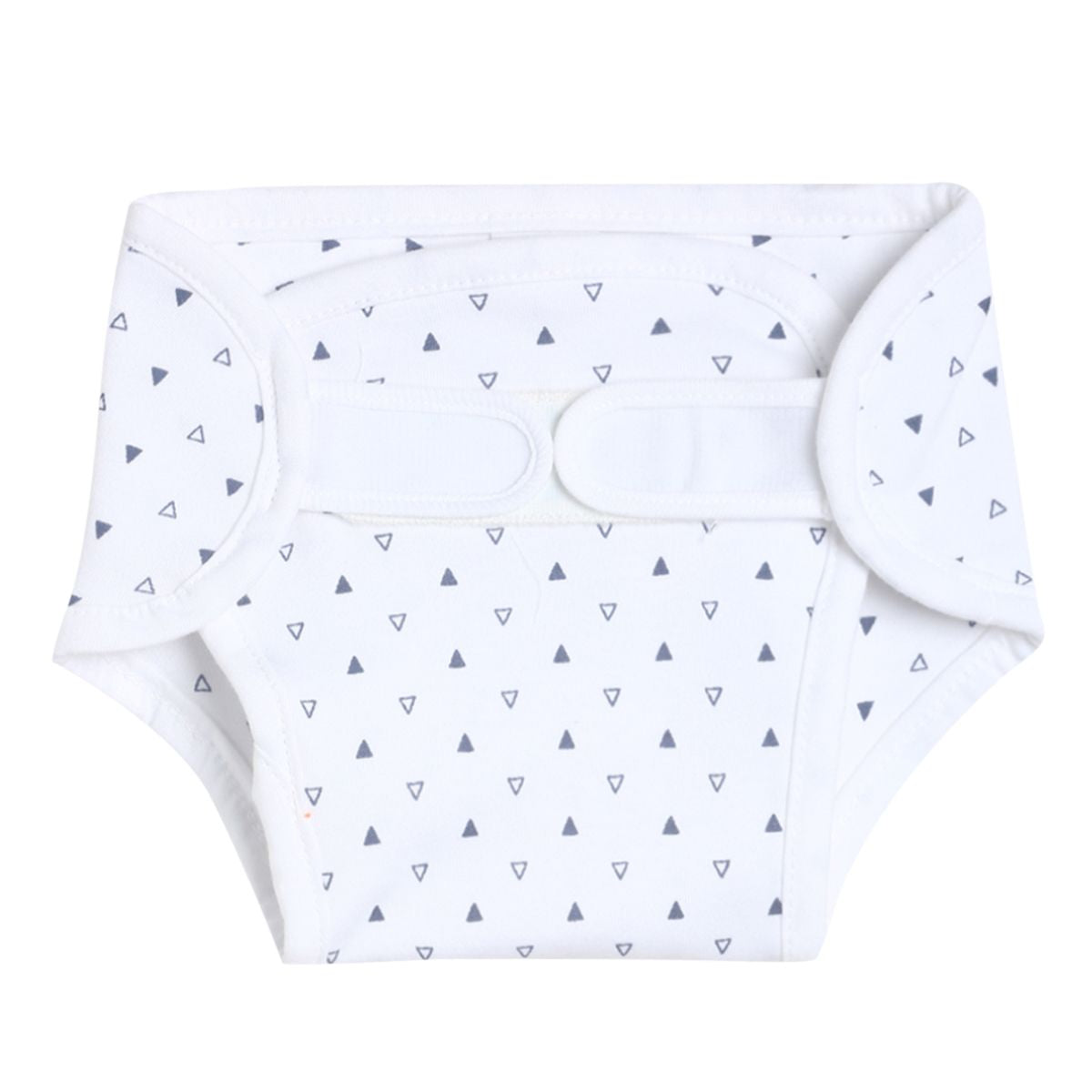 Unisex White Giraffe Print Reusable Cloth Diaper with Inserts