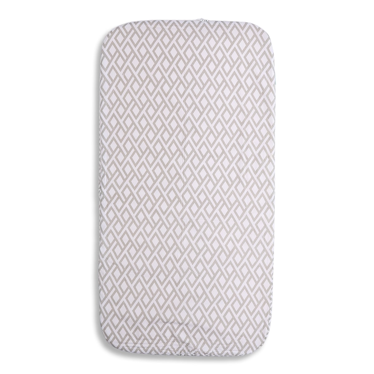 Baby Unisex Grey Geometric Printed Mattress Protector for Daily Use