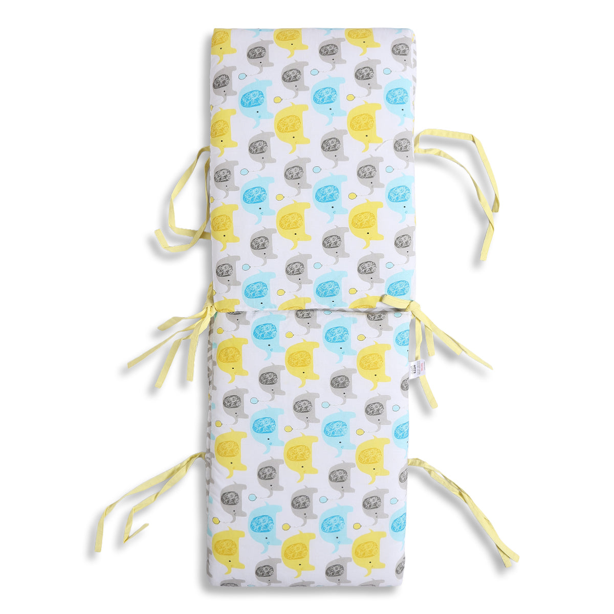 Baby Unisex Grey Geometric Printed Mattress Protector for Daily Use
