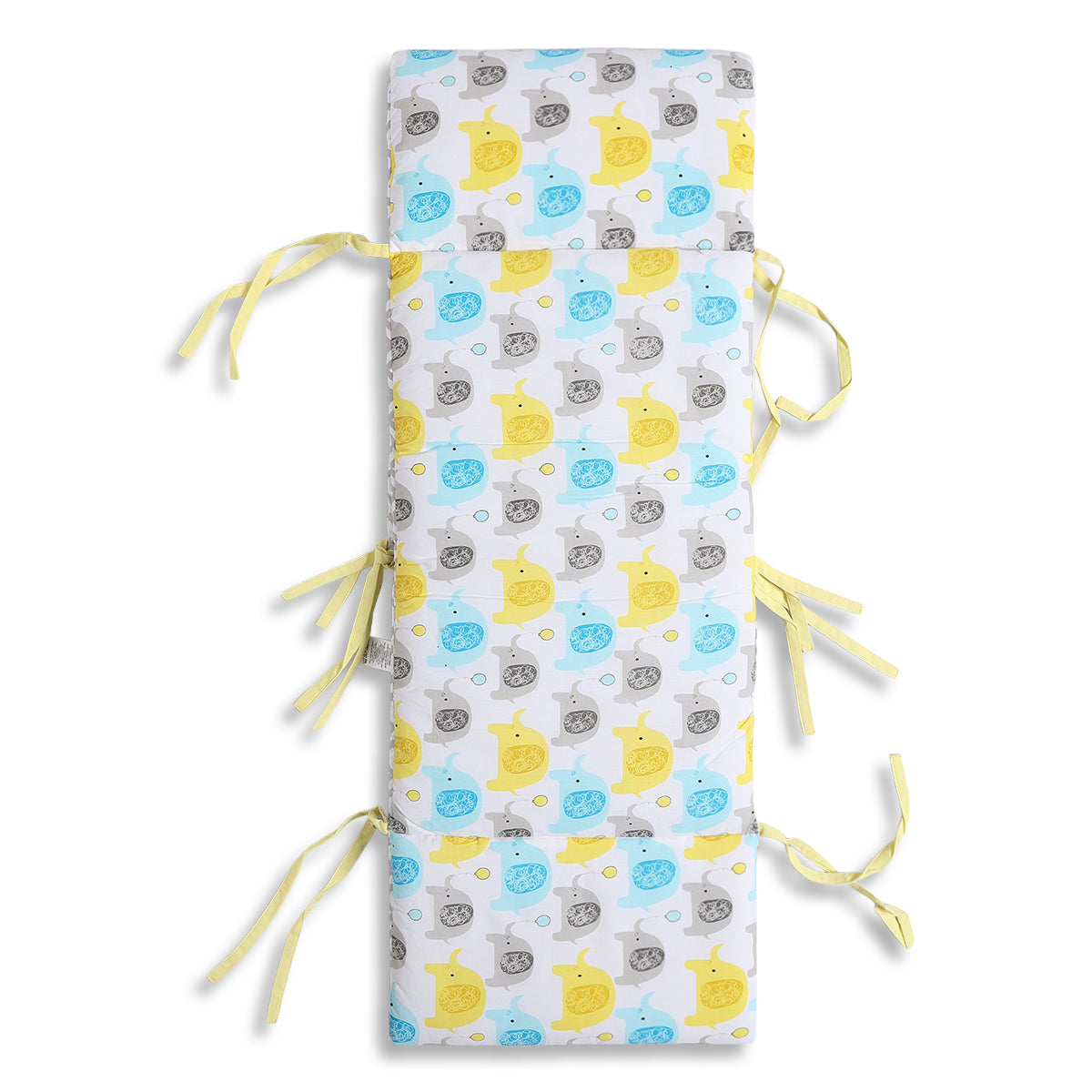 Baby Unisex Grey Geometric Printed Mattress Protector for Daily Use