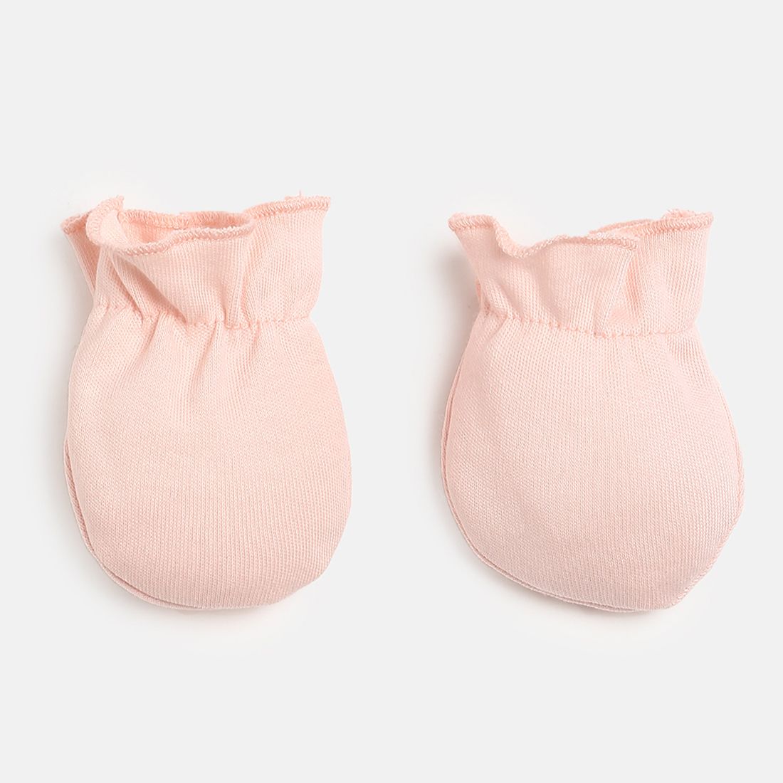 Baby Girls Pink Heart Printed Cotton Clothing Set with Cap for Daily Wear