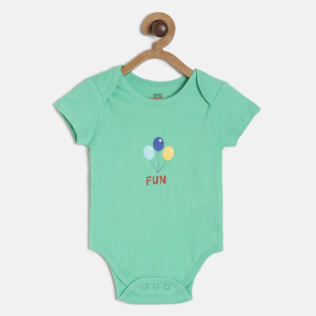 Baby Boys White, Yellow & Blue Striped Cotton Bodysuit for Daily Wear