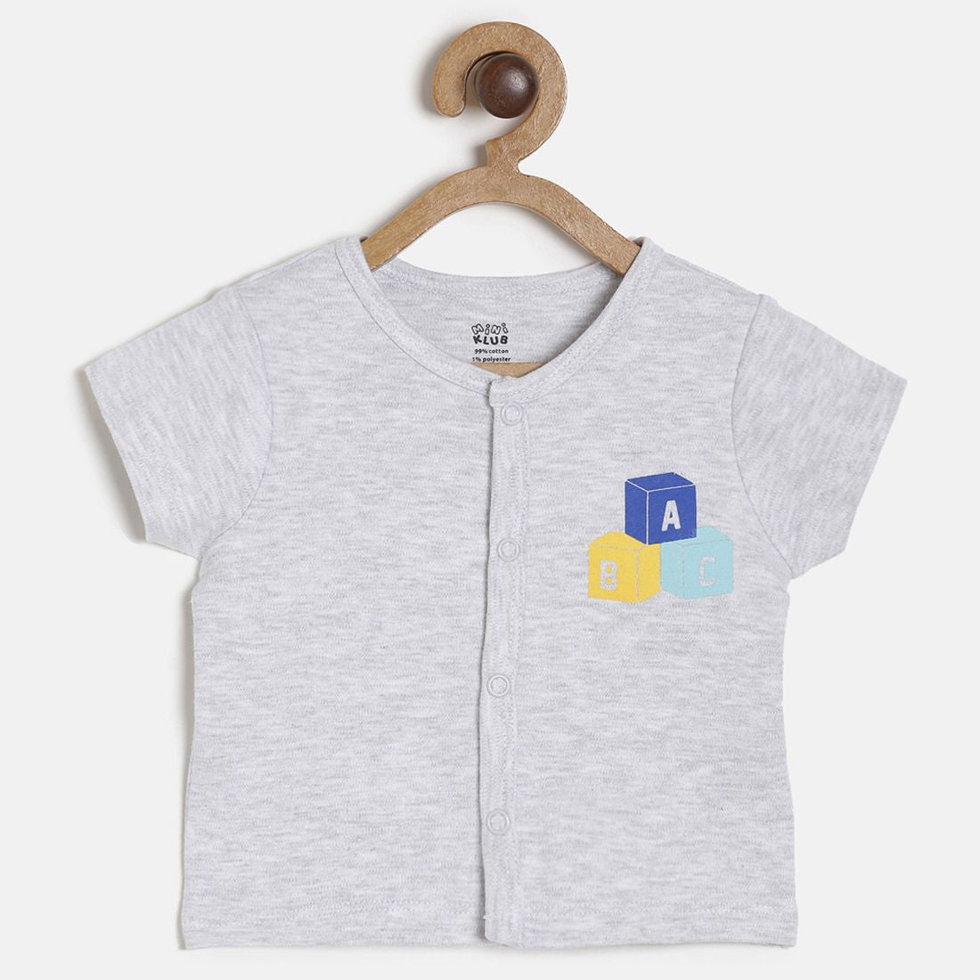 Baby Boys Blue, Green & Grey Cotton T-Shirt Pack of 3 for Daily Wear