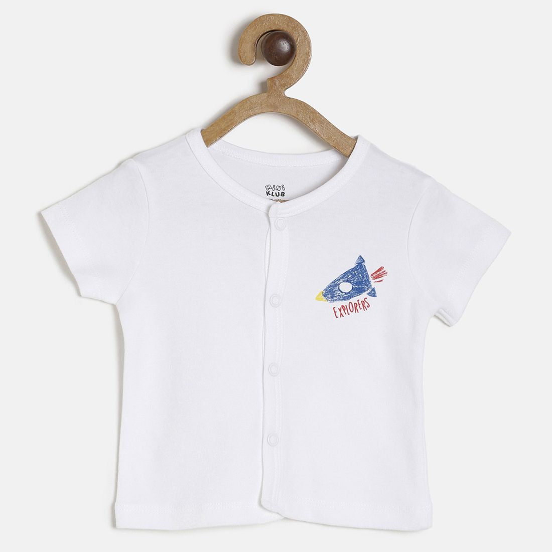 Baby Boys White, Blue & Red Cotton Printed & Solid Front Open Vests Pack of 3 Regular Fit Casual Kids Vests