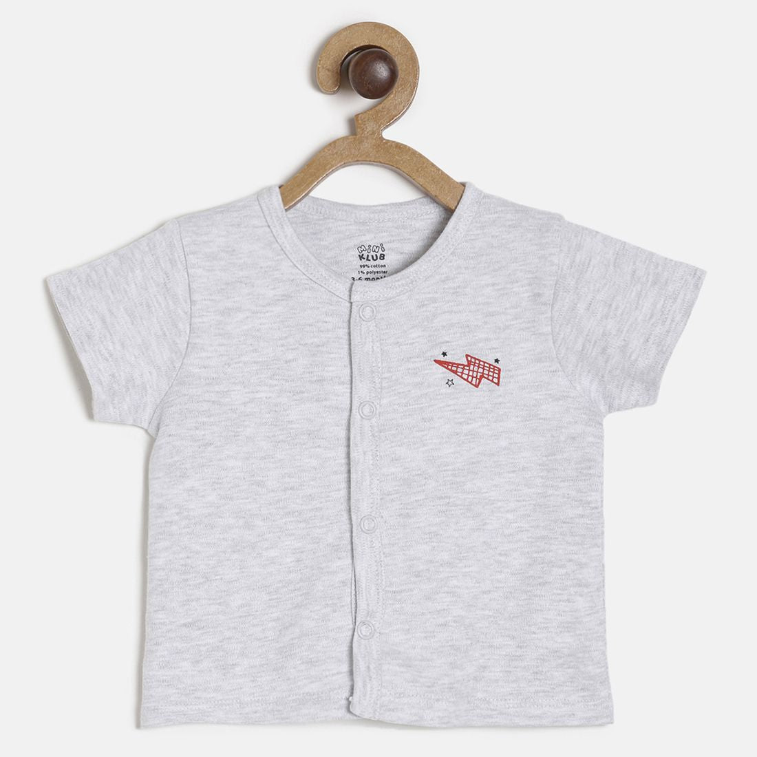 Baby Boys Red, Grey & White Cotton Printed & Solid Front Open Vests Pack of 3 Regular Fit Casual Kids