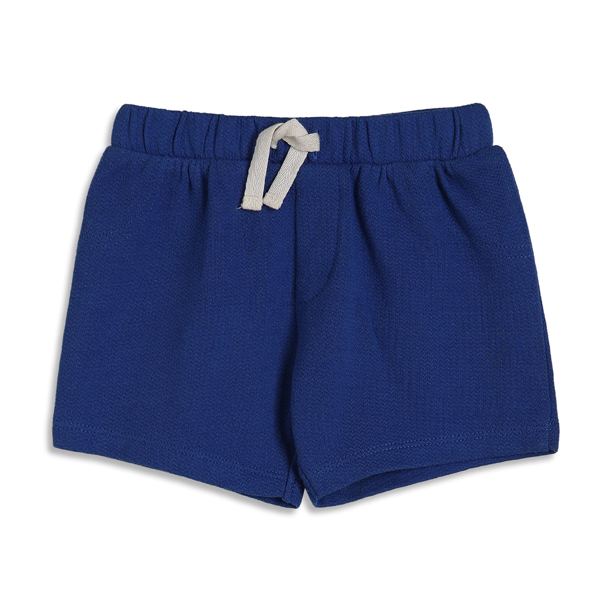 Baby Boys Blue Solid Cotton Shorts Regular Fit Casual Baby Shorts