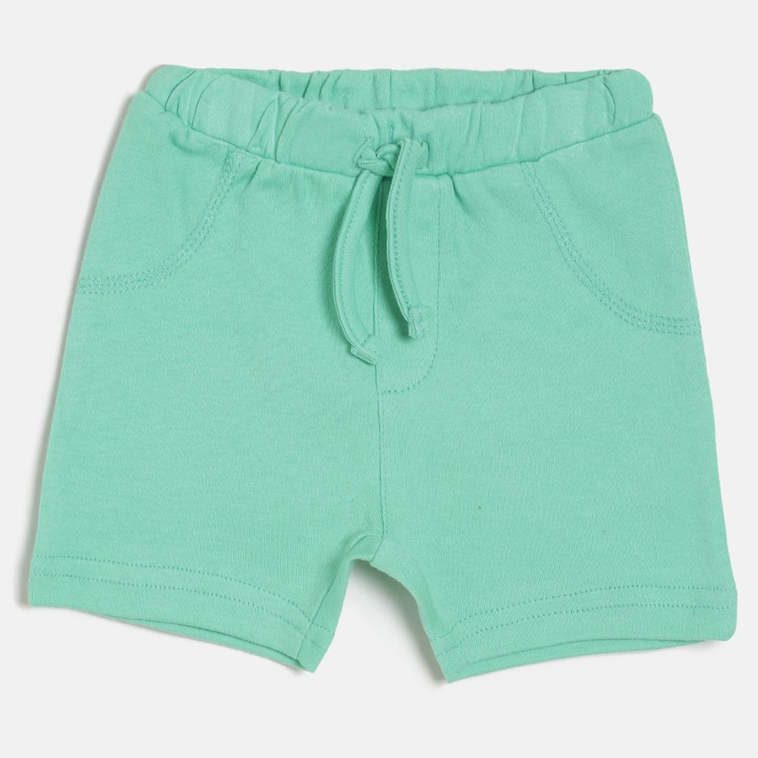 Baby Boys Green Grey & Blue Cotton Shorts Pack of 3 Regular Fit Casual Baby Shorts