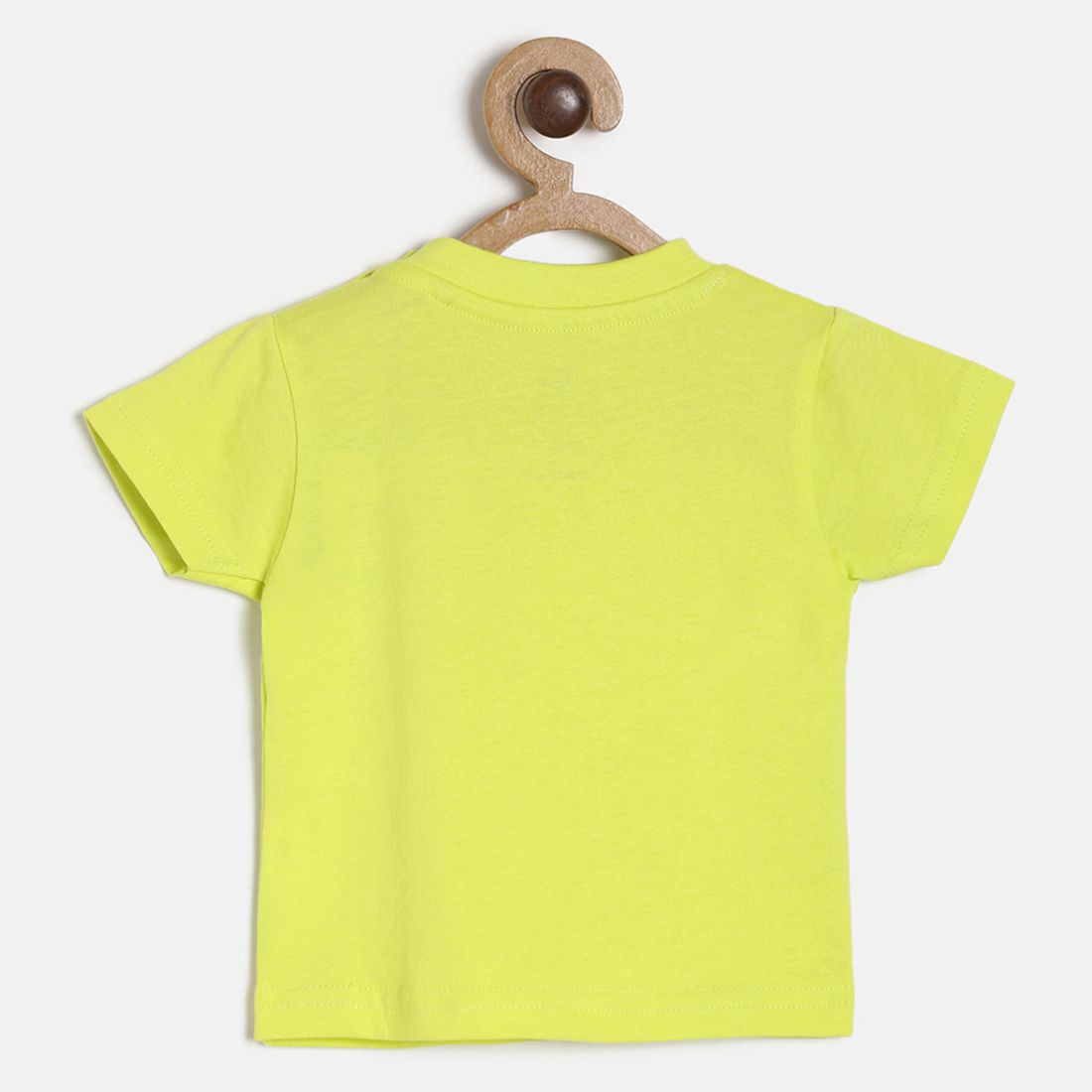 Baby Boys Lime Green Cotton T-Shirt Dinosaur Print Regular Fit Casual Baby T-Shirt
