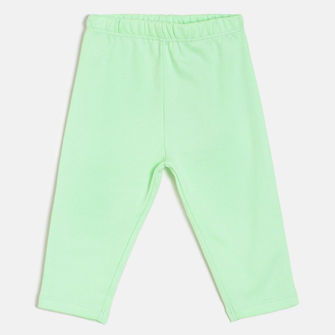 Baby Girls Pink Green & White Printed Cotton Leggings Pack of 3 Regular Fit Casual Baby Leggings