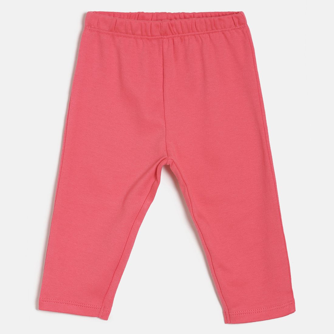 Baby Girls Pink Green & White Printed Cotton Leggings Pack of 3 Regular Fit Casual Baby Leggings