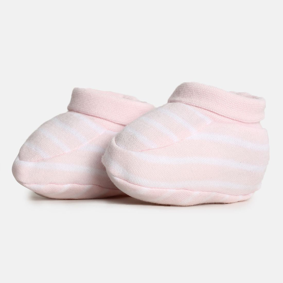 Baby Girls White & Pink Heart Print Cotton Cap Regular Fit Baby Cap