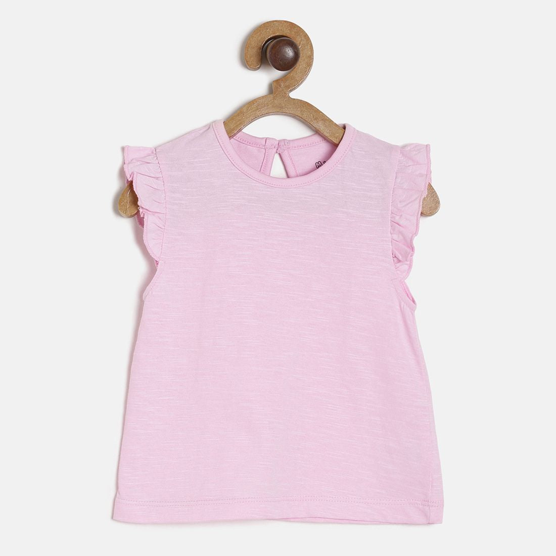 Baby Girls Blue Kitty Applique Dungaree Shorts with Pink Ruffle Sleeve Top Set Casual Outfit
