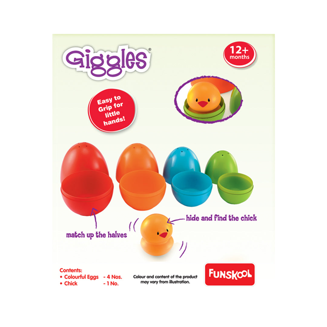 Giggles Nesting Eggs Sorting and Stacking Learning Toy for Toddlers