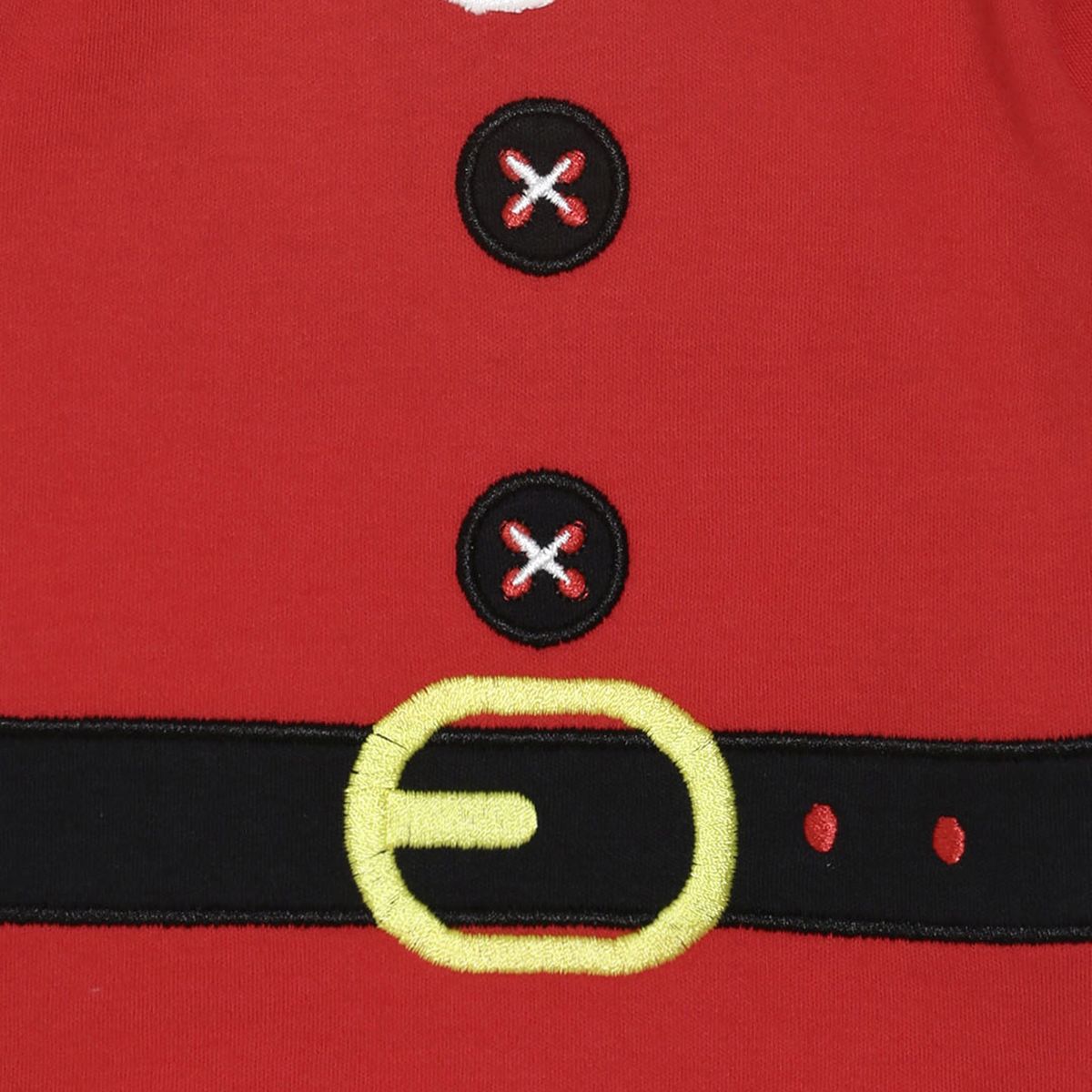 Pack of 2 bodysuit and bottom set - brick red & white for 0-3 Months