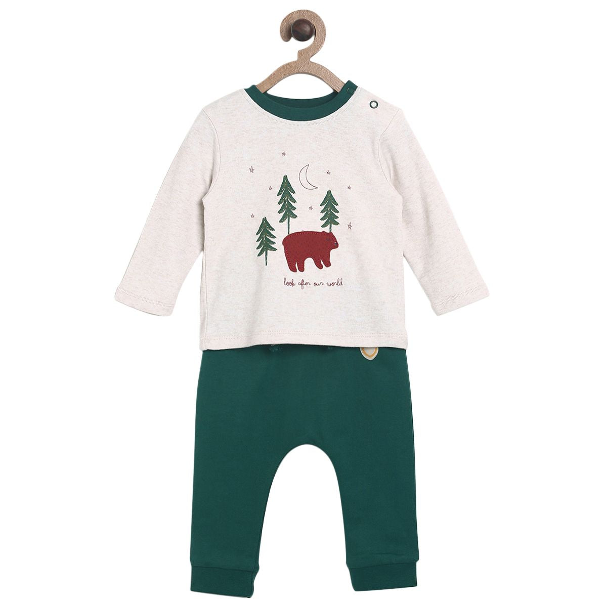 Multicolour T-Shirt & Knit Bottom