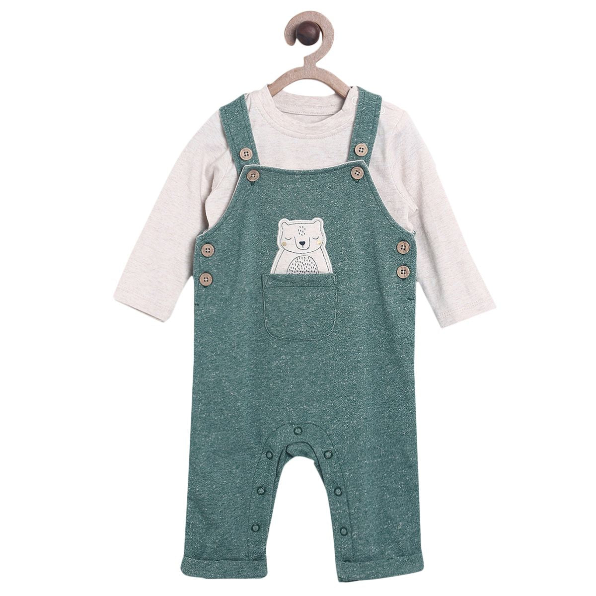 Multicolour Dungaree Set