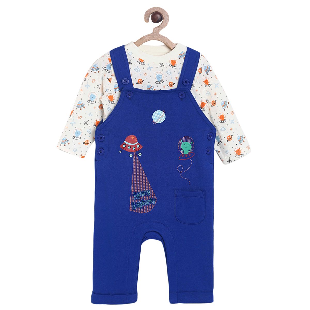 Blue Dungaree Set