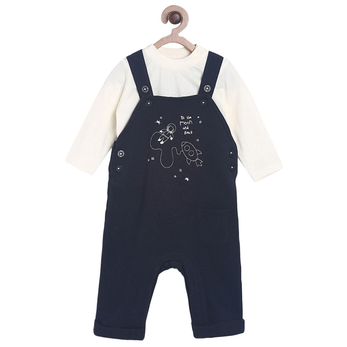 Navy Dungaree Set