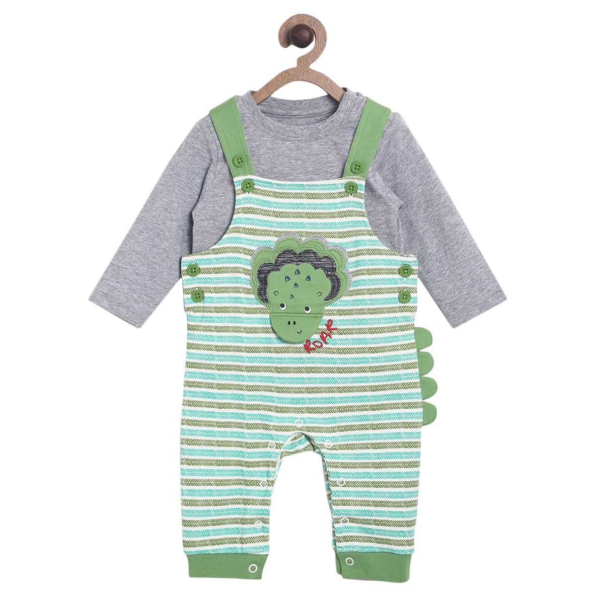 Multicolour Dungaree Set