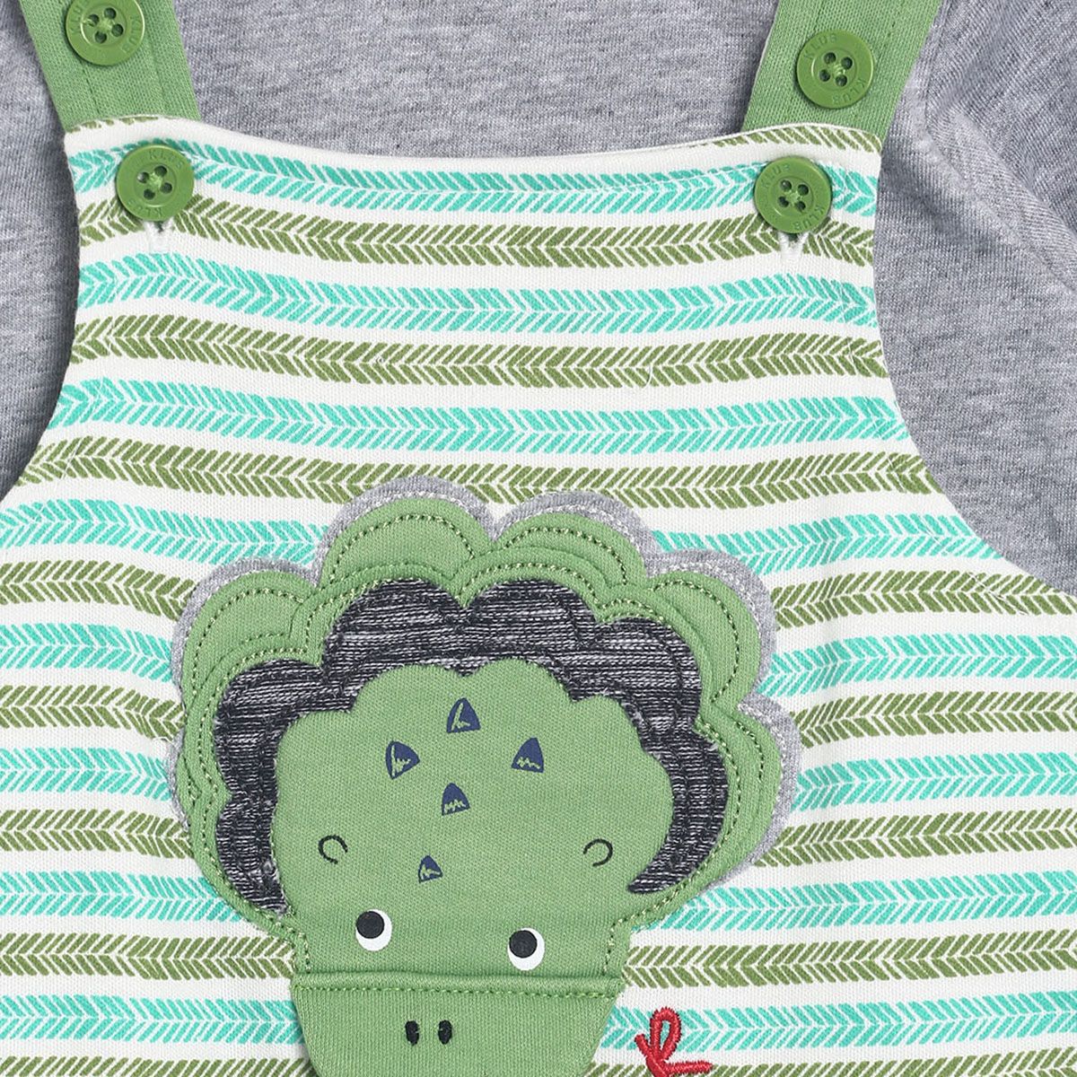Multicolour Dungaree Set