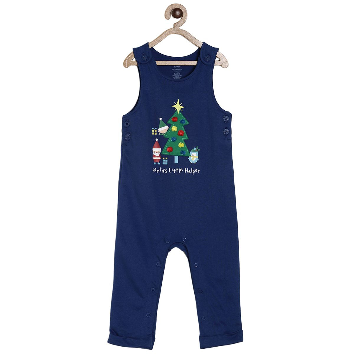 Christmas Multi Dungaree Set