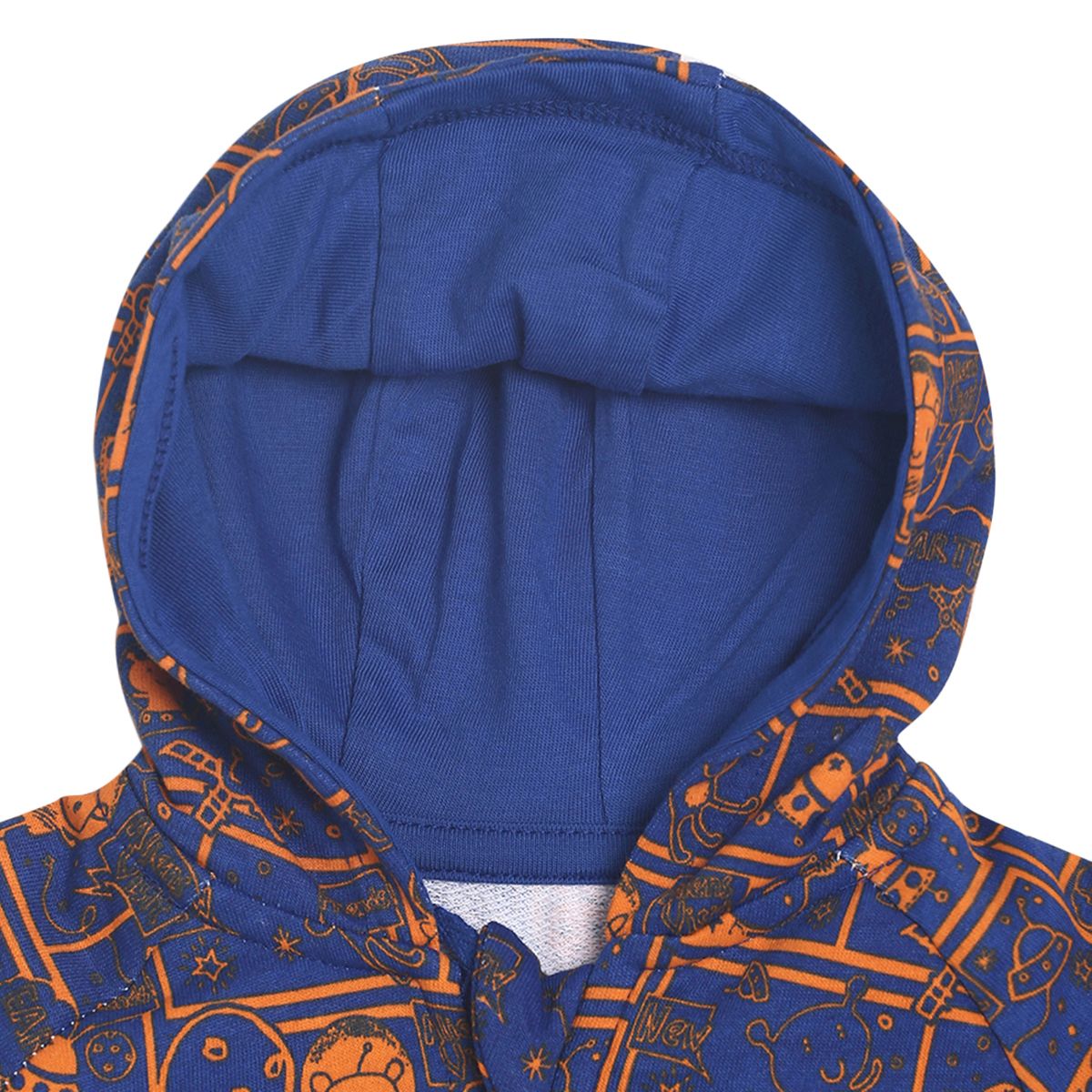 Pack of 1 sweatshirt - midnightblue & orange for 0-3 Months