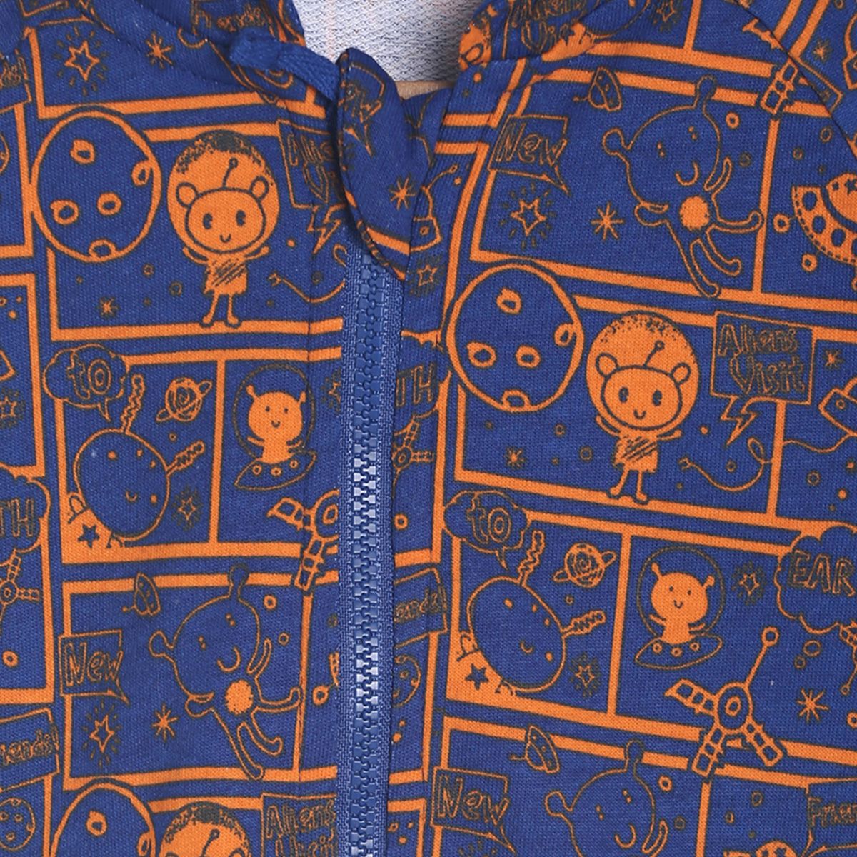 Pack of 1 sweatshirt - midnightblue & orange for 0-3 Months