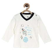 Pack of 1 knit t-shirt - off white for 0-3 Months