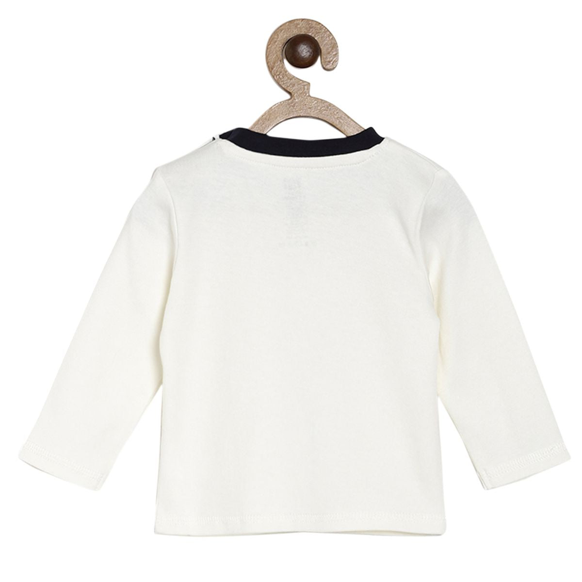 Pack of 1 knit t-shirt - off white for 0-3 Months
