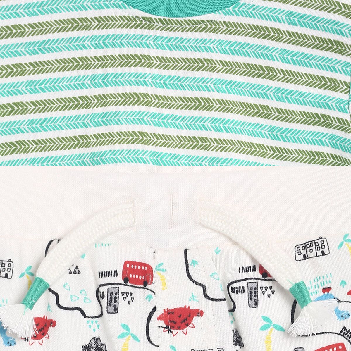 Multicolour T-Shirt Bottom