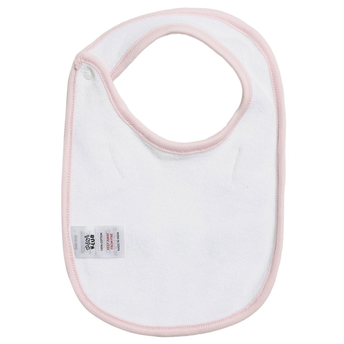 Baby Girls Bunny Face Cotton Feeding Bib