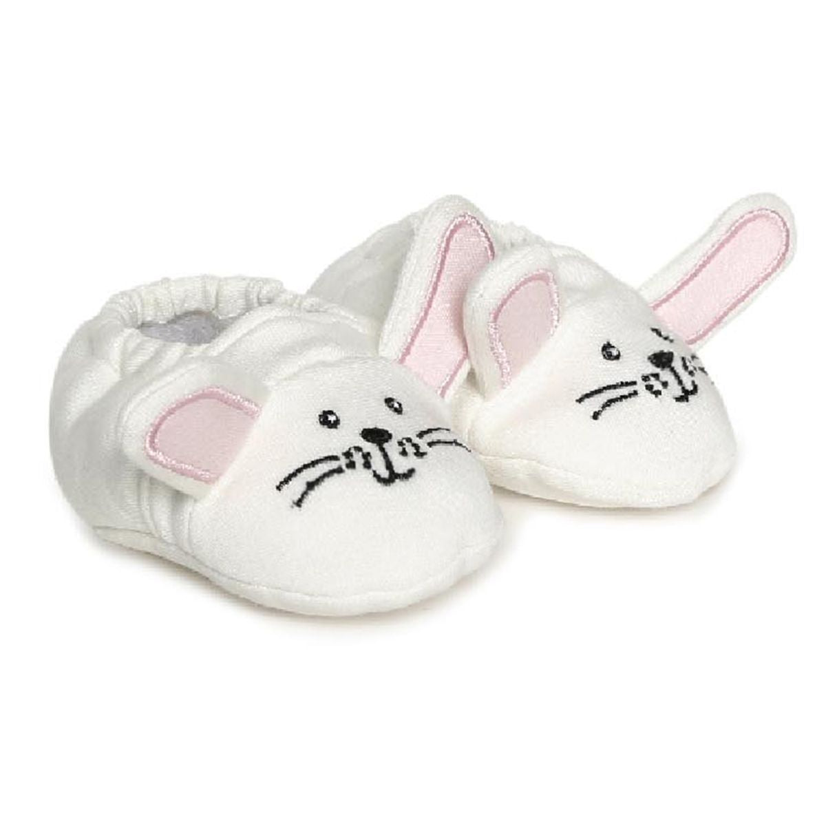Baby Girls Bunny Face Soft Booties