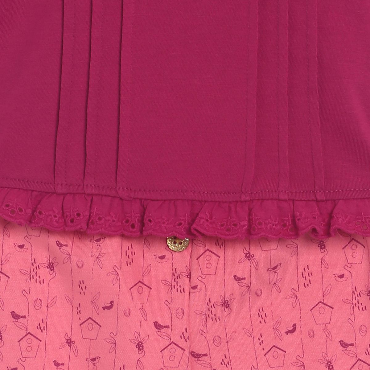 Pink Top & Knit Bottom