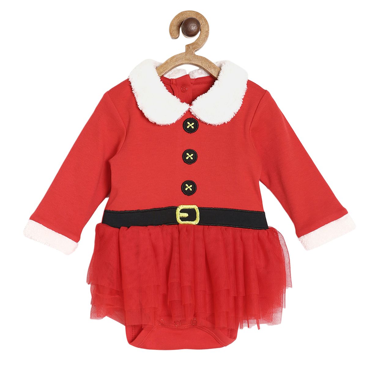 Pack of 2 bodysuit and bottom set - red for 0-3 Months