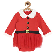 Pack of 2 bodysuit and bottom set - red for 0-3 Months