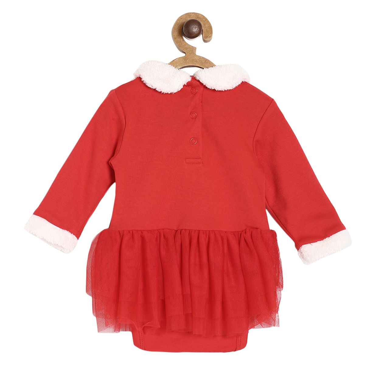 Pack of 2 bodysuit and bottom set - red for 0-3 Months
