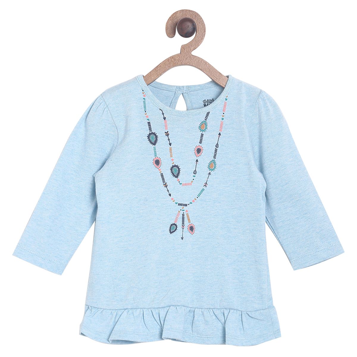 Pack of 2 top and bottom set - light blue & pink for 0-3 Months