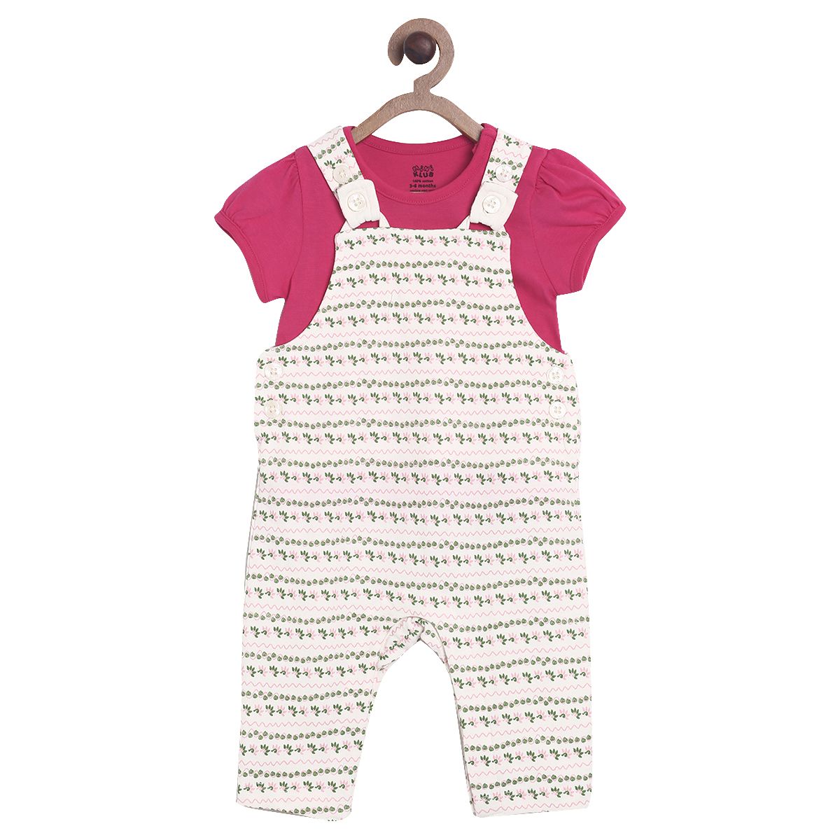 Multicolour Dungaree Set