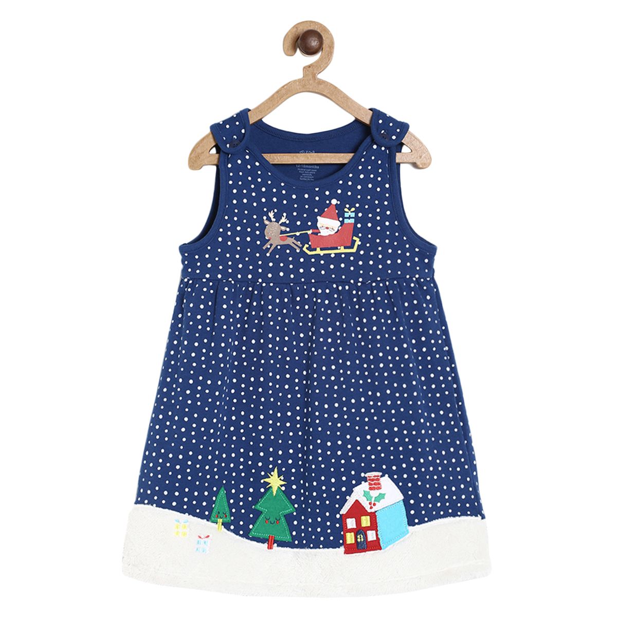 Christmas Blue Pinny Set
