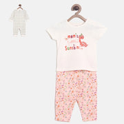 Multicolour Sleepsuit T-Shirt Bottom