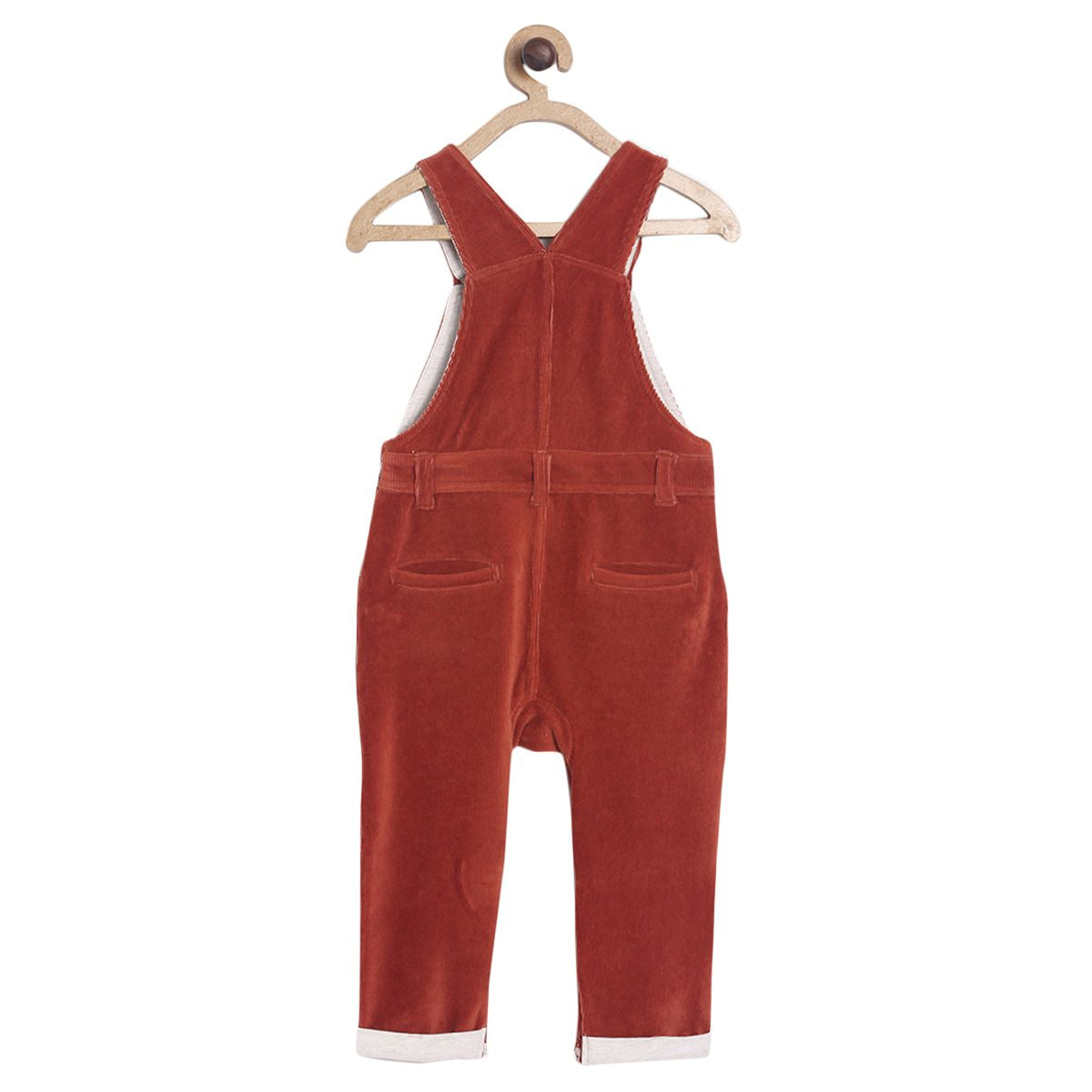 Brown Dungaree Set